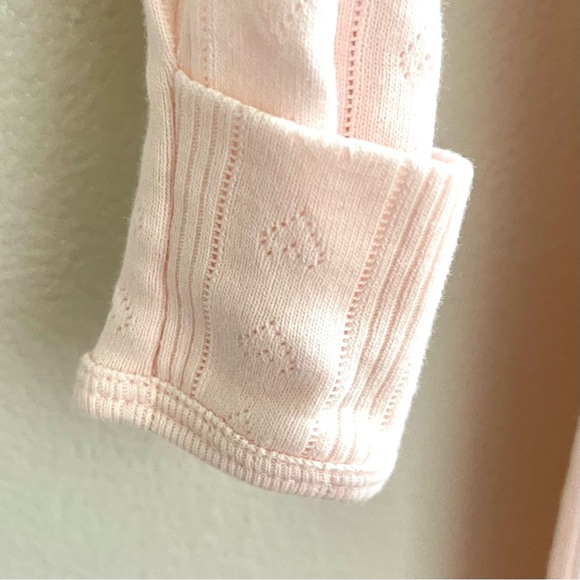 NWOT | Carter’s | Newborn Sleeper Gown in Light Pink Heart Print - Picture 3 of 3